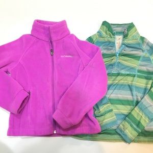 Columbia fleece zipper sweater and Old Navy